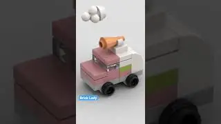 Машина мороженщика из лего. mini car. LEGO #lego #tutorial #shorts #legomovie #bricklady #wheels
