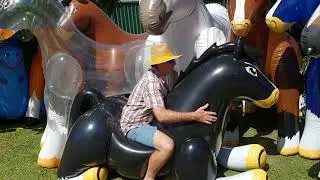 Black Inflatable Horse Ride 2