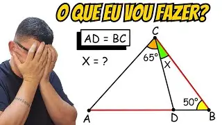 VOCÊ VAI SE SURPREENDER COM ESSA RESOLUÇÃO/CONCTRUÇÃO AUXILIAR/GEOMETRIA PLANA/TRIÂNGULOS/EAM/CN/EN