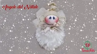 Realizzare un ANGELO DEL NATALE, PELUCHE RENKALIK, FELTRO VELLO, decorazione da appendere all'albero