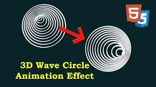 3D Wave Circle Animation Effect | HTML & CSS Only