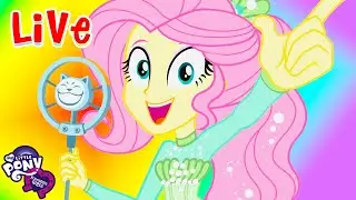 🔴 Equestria Girls LIVE 🔮 BEST SONGS 🌈 Under our Spell, Cafeteria Song + more songs! 🎶💜 MLP EG