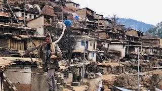 Life in remote nepali mountains || traditional village and old lifestyle || northwest Nepal ||