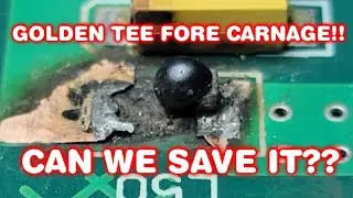 [ПЛАТА АРКАДНОЙ ИГРЫ] Выход из строя индуктора Golden Tee Fore. Причиной этого стал неисправный ж...