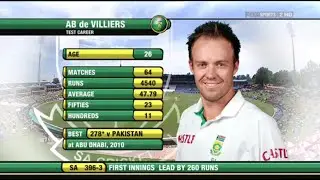 AB de Villiers 129 (112) vs India | 1st Test 2010 | Fastest South African Test Century!