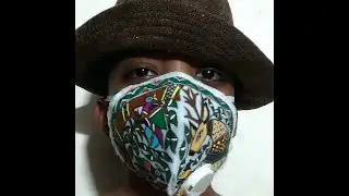 Mithila Painting:  Colourful MASK