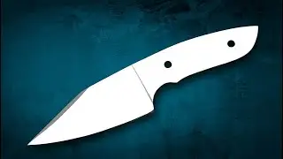 Spring Steel 5160 Hunter Camp Knife Blank Blade Razor Sharp Edge Mirror Polished Knife Supplies