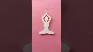 Yoga Craft Ideas | Thermocol Yoga | Thermocol Art And Craft | Thermocol Yoga Making Idea Easy
