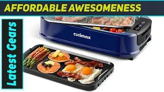 CUSIMAX 1500W Smokeless Indoor Grill &ndash; Best Electric Grill with Smart LED Display
