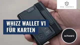 VON HEESEN - Whizz Wallet mit CRYPTALLOY&reg; RFID-Schutz und 6 Kartenf&auml;chern (schwarz)