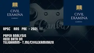 RPSC RAS PRE - 2021 / paper analysis/ expected cut off