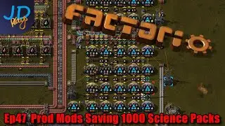 Prod Mods Saving 1000 Science Packs Ep47 | Factorio Biter Hell | Gameplay, Lets Play