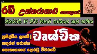 සතුරන් දණගස්වන වෘශ්චිකයේ මහා වික්‍රමය! ⚔️🛡️ 2026 මකර රවි ගමන|Scorpio| Sun & Exalted Mars|