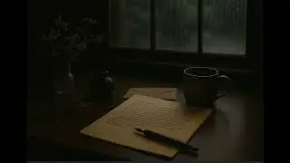 A Rainy Day for Writing Letters | Dark Academia Ambience, Gentle Rain & Cozy Study Sounds