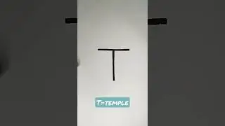 #waaw #Easy #Temple Drawing By =T
