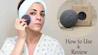 pureSOL Konjac Facial Sponge - How to Use & Review