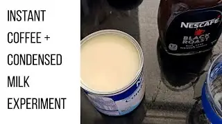 Instant Black Coffee + Condensed Milk Experiment Taste Test