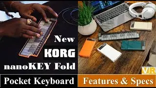 New KORG nanoKEY Fold || Features & Specs || Portable Pocket Size MIDI Keyboard #KORGnanoKEYFold