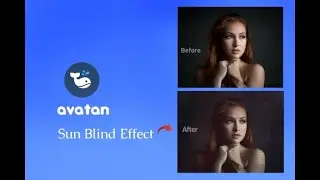 Cara Edit Foto Sun Blinds Effect - Aplikasi Avatan