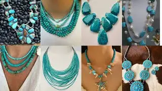 Высокая элегантность🤩 Искусство создания модных бирюзовых колье