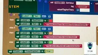 Corona Tester App using MIT  video