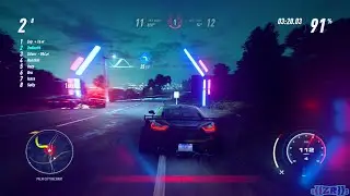Need For Speed Heat Gameplay (PC): Sprint Race Needletail Night Time, VS 7 AI, Cop Chase Pursuit