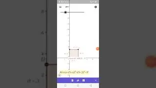 area of square on geogebra app
