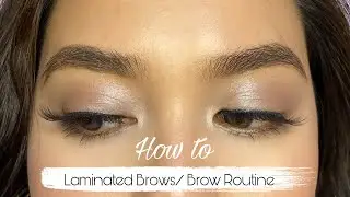 Brow Routine| Laminated Brows| Favourite brow products