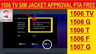 1506 TV Sim Receiver Blocked Sim Jacket Approval PTA Free New Update 2020