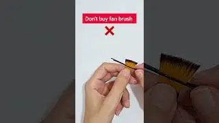 How to make fan brush#brush #fanbrush #howtomake