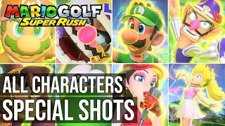 All Special Shots Animations - All Characters Specials Shots - Mario Golf Super Rush
