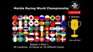 Marble Racing World Championship Season 1 Race 1 / The Marble Race Countryballs