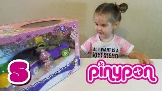 FAMOSA ПИНИПОН Обзор игрушки зимний домик и машина Pinypon Playset Review