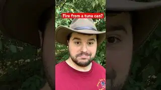 Fire from a Tuna Can🔥 #shorts #camping #emergency