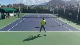 Gael Monfils | 2021 Indian Wells Practice | Court Level