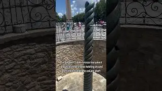 The bronze Serpent Column has 3  snakes twisting around each other to form the column shaft