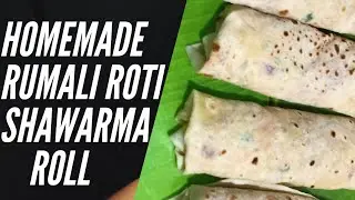 Chicken Shawarma With Rumali Roti, Rumali Roti Ka Shawarma, Chicken Shawarma at Home,Rumali Roti ,😋😋