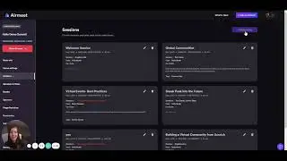 Airmeet Dashboard  Sessions (Wroc Live)