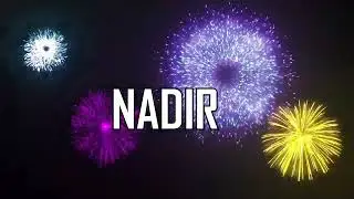 ♪♪  HAPPY BIRTHDAY NADIR  ♪♪