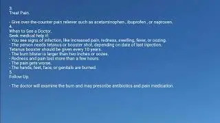 Thermal Burns Treatment