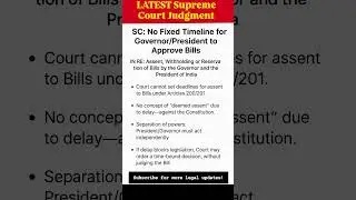 🔥SUPREME COURT Latest Judgment #shorts #shortsfeed #supremecourt #youtubeshorts