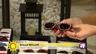 Tonat glas och spetsiga bågar – modeexperten visar upp vårens solglasögontrend… - Nyhetsmorgon (TV4)