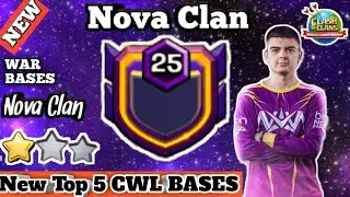 Nova CWL Bases September 2020 | Top 5 Nova Clan Base Th13 | New TownHall13 War Base