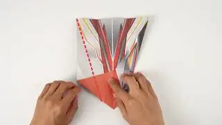 008 - Paper airplane folding steps