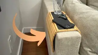 Amazon Product Review: GEHE Bamboo Wood Sofa Arm Tray Table