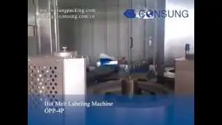 BOPP/OPP hot melt labeller for yemen customer
