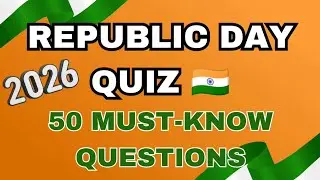 Republic Day Quiz 🇮🇳 | 50 Important Questions & Answers | Indian Constitution & Republic Day 2026