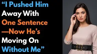 “I Pushed Him Away With One Sentence—Now He’s Moving On Without Me”   #cheating
