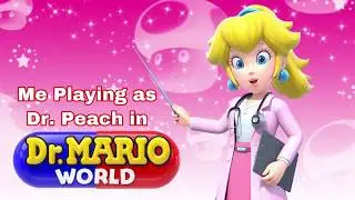 Me playing as Dr. Peach in Dr. Mario World💞💖❤️