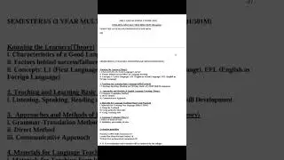 wbsu english sec major 1st sem SE1 syllabus #wbsu #miacademy #english #syllabus #exam #nep #sec